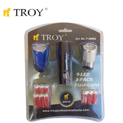 TROY 28902 LED El Feneri Seti, 3 Parça - 2