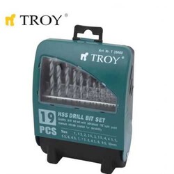 TROY - TROY 35000 HSS Twist Drill Bit Set