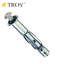 TROY - TROY 51400 Metal Hollow Wall Anchor HRM, 8x46mm, 100 Pcs