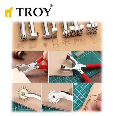TROY 90018 Deri İşleme Alet Seti, 273 Parça