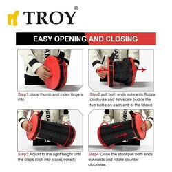 TROY 90020 Retractable Folding Stool - 6