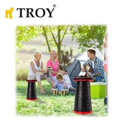 TROY 90020 Teleskopik Katlanabilir Taşınabilir Tabure - 5
