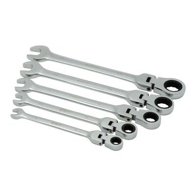 TROY 21700 Ratchet Spanner Set with Swivel Heads, 5 Pcs - 2