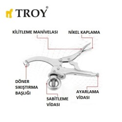 TROY 21801 Drill Press Locking Clamp, 230mm - 3