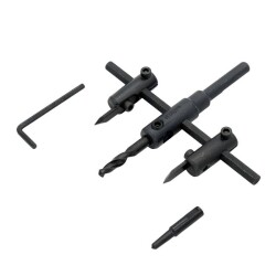 TROY 27401 Adjustable Circle Hole Cutter, 30-120mm - 2