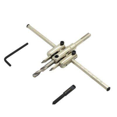TROY 27402 Adjustable Circle Hole Cutter, 40-200mm - 1