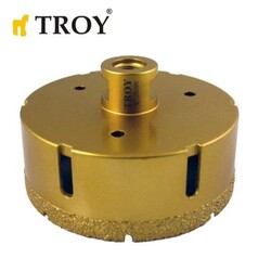 TROY - TROY 27450-105 Vacuum Brazed Diamond Core Drill for Angle Grinders, M14