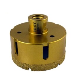 TROY 27450-80 Vacuum Brazed Diamond Core Drill for Angle Grinders, M14