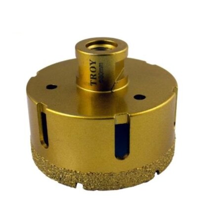 TROY 27450-80 Vacuum Brazed Diamond Core Drill for Angle Grinders, M14 - 1