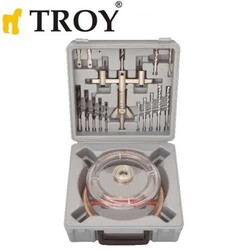 TROY - TROY 27491 Adjustable Circle Hole Cutter Set, Ø 30-120mm