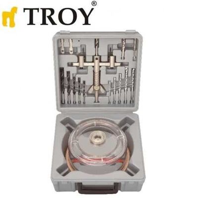 TROY 27491 Adjustable Circle Hole Cutter Set, Ø 30-120mm
