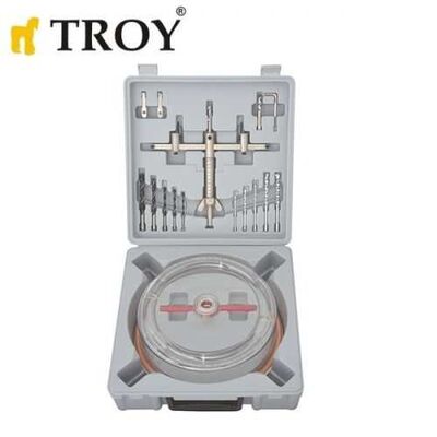 TROY 27493 Adjustable Circle Hole Cutter Set, Ø 40-300mm