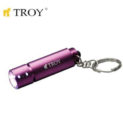 TROY 28086 Mini Flashlight with Keychain, 1 Pcs