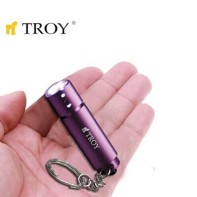 TROY 28086 Mini Flashlight with Keychain, 1 Pcs