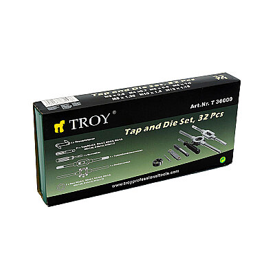 TROY 36000 Tap and Die Set, 32 Pcs - 4