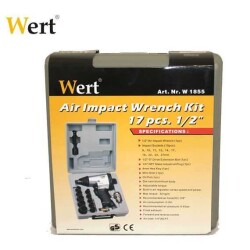 WERT 1855 Havalı Somun Sıkma Seti (1/2", 17 Parça) - 5