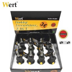 WERT 2201 Mini Bit Screwdriver Set, 12 Pcs - 2