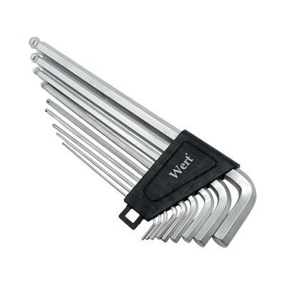 WERT 2250 Hex Key Set, Ball Head, 9 Pcs - 3