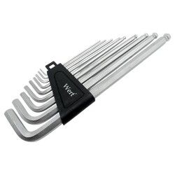WERT 2250 Hex Key Set, Ball Head, 9 Pcs - 4