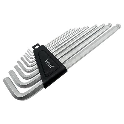 WERT 2250 Hex Key Set, Ball Head, 9 Pcs - 4