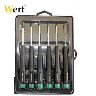 WERT 2262 Electricians Screwdriver Set, 6 Pcs