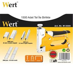 WERT 2500 Mekanik Tel Zımba Seti - 3