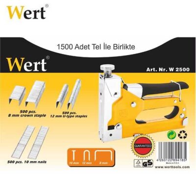 WERT 2500 Mekanik Tel Zımba Seti - 4