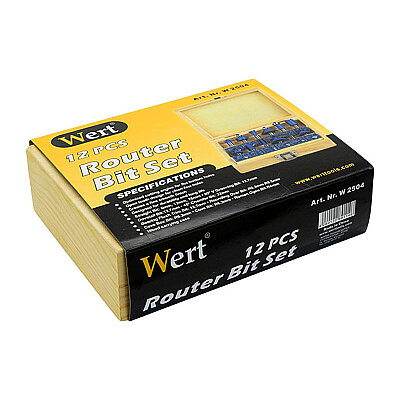 WERT 2504 Forstner Bit Set, 12 Pcs - 10