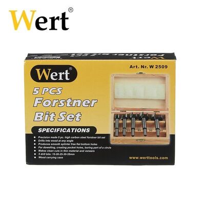 WERT 2509 Forstner Bit Set, 5 Pcs.