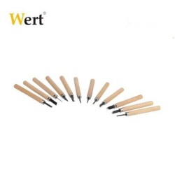 WERT 2512 Ahşap Oyma Bıçak Seti, 12 Parça - 4