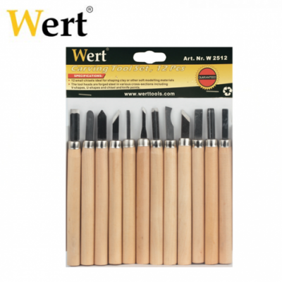 WERT 2512 Wood-Clay Carving Set, 12 Pcs - 3