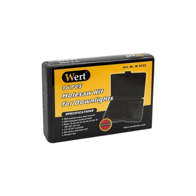 WERT 2522 Delik Açma Testere Seti, 16 Parça - 5