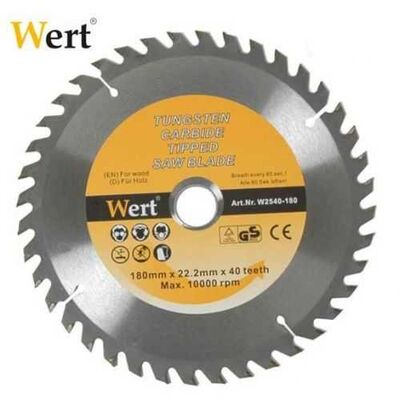 WERT 2540-180 TCT Saw Blade for Wood, Ø 180mm
