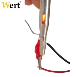 WERT 2605 Oto Elektrik Kontrol Kalemi, Metal Gövdeli, 6-24V - 8