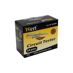 WERT 2605 Oto Elektrik Kontrol Kalemi, Metal Gövdeli, 6-24V - 9