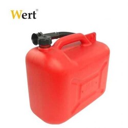 WERT 2607-10L Plastic Spare Fuel Can, 10lt