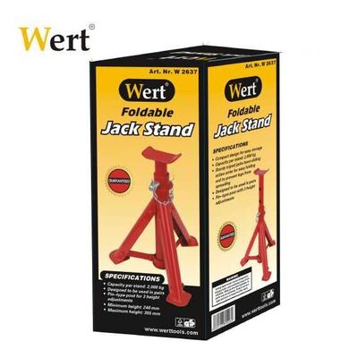 WERT 2637 Folding Jack Stand, 2 Tons - 6