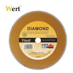 WERT - WERT 2710-230 Continuous Rim Diamond Saw Blade, 230mm