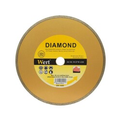 WERT 2710-230 Continuous Rim Diamond Saw Blade, 230mm