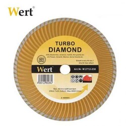WERT - WERT 2712-180 Turbo Wave Diamond Saw Blade, 180mm