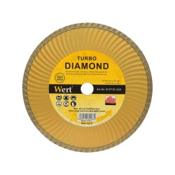 WERT 2712-230 Turbo Wave Diamond Saw Blade, 230mm - 1