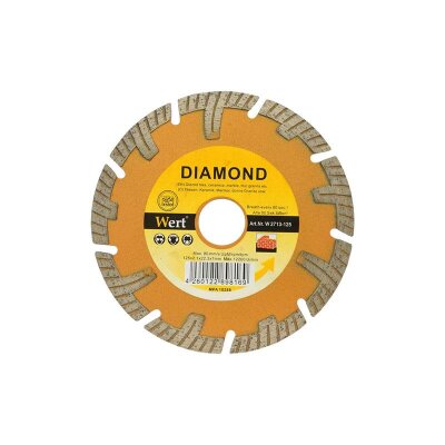 WERT 2713-125 Süper Turbo Elmas Testere (125mm) - 1
