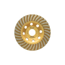 WERT 2741-115 Elmas Taşlama Diski, Turbo, 115mm - 1