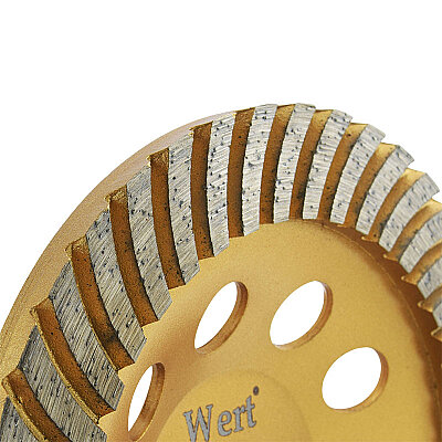 WERT 2741-115 Elmas Taşlama Diski, Turbo, 115mm - 2