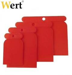 WERT - WERT 2763 Plastic Scraper Set, 4Pcs