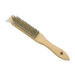WERT 2771 Wire Brush, Wood Handle