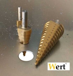 WERT 3500 Kademeli Sac Delme Seti (3 Parça) - 6
