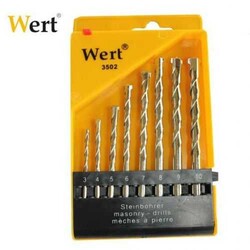 WERT - WERT 3502 Concrete Drill Bits Set, 8 Pcs