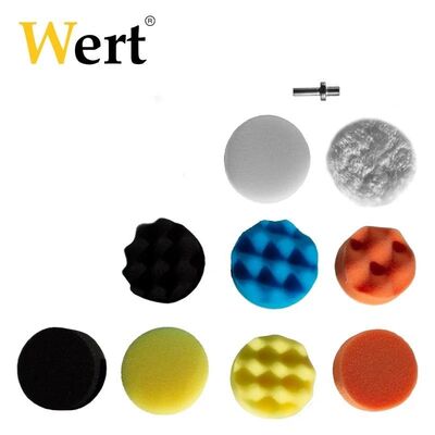 WERT 9014 Pad and Sponge Disc Set for Sanding, 11pcs.