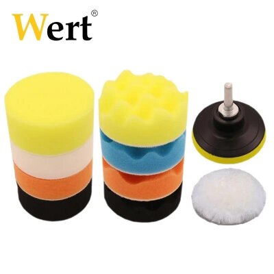 WERT 9014 Pad and Sponge Disc Set for Sanding, 11pcs. - 1
